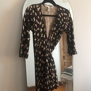 Diane von Furstenberg Patterned Wrap Dress